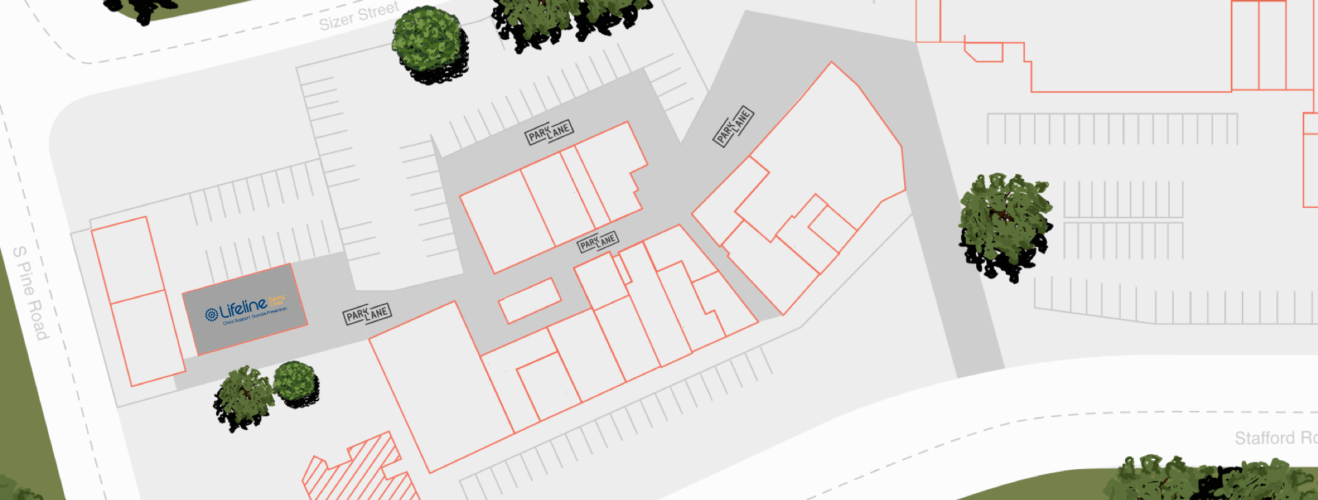 Highlighted Store In Map of Everton Plaza